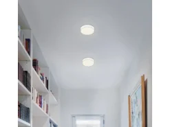 Briloner LED Aufbauleuchte Flame Star Rahmenlos Sternendekor Ø 15,7 cm Weiß