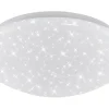 Briloner LED Bad-Deckenleuchte Brilo Bath Sternendekor 28 x 9,5 cm Weiß