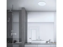 Briloner LED Bad-Deckenleuchte Brilo Bath Sternendekor 28 x 9,5 cm Weiß