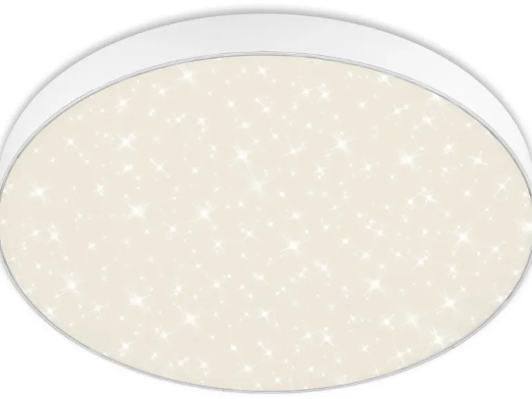 Briloner LED-Deckenleuchte Flame Star Ø 38,7 cm Weiß