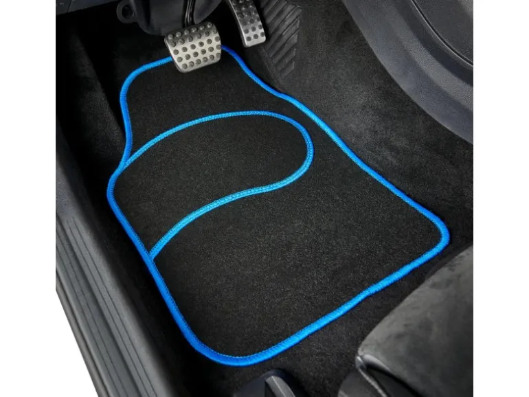 Cartrend Auto-Fußmatte-Set Textil Basic Blau