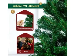 CCLIFE Künstlicher Weihnachtsbaum Nordmanntanne 180cm 600Astspitzen Tannenbaum Klein Spritzguss Grün