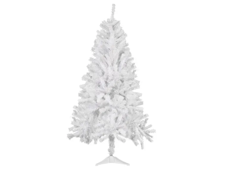 CCLIFE Künstlicher Weihnachtsbaum Nordmanntanne 180cm 600Astspitzen Tannenbaum Klein Spritzguss Weiß