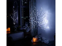 CCLIFE LED Lichterbaum 150cm 150 LEDs Deko Innen und Außen Weihnachtsdeko Kirschblütenbaum Lichterdeko Kaltweiß