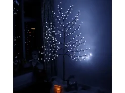 CCLIFE LED Lichterbaum 180cm 200 LEDs Innen und Außen Weihnachtsdeko Kirschblütenbaum Lichterdeko Kaltweiß