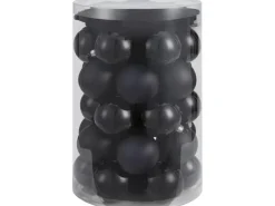 Christbaumkugel-Set Kunststoff Ø 6 cm 50-teilig Schwarz
