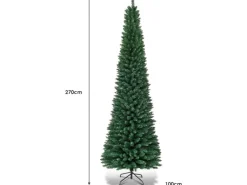 Costway Bleistift Weihnachtsbaum 270cm
