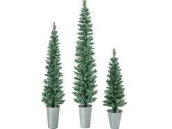 Costway 3er Weihnachtsbaum Künstlich Bleistift 90&120&150cm Grün