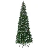 Costway Künstlicher Bleistift Weihnachtsbaum mit Kiefernzapfen 220cm