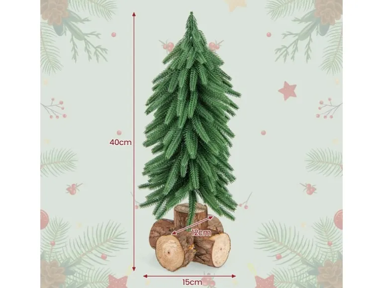 Costway Künstlicher Mini Weihnachtsbaum 40cm