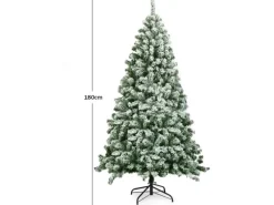 Costway Künstlicher Weihnachtsbaum 928 Spitzen PVC 180cm