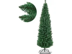 Costway Künstlicher Weihnachtsbaum 180cm 650 PVC Zweige & Klappsystem