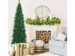 Costway Künstlicher Weihnachtsbaum 180cm 650 PVC Zweige & Klappsystem