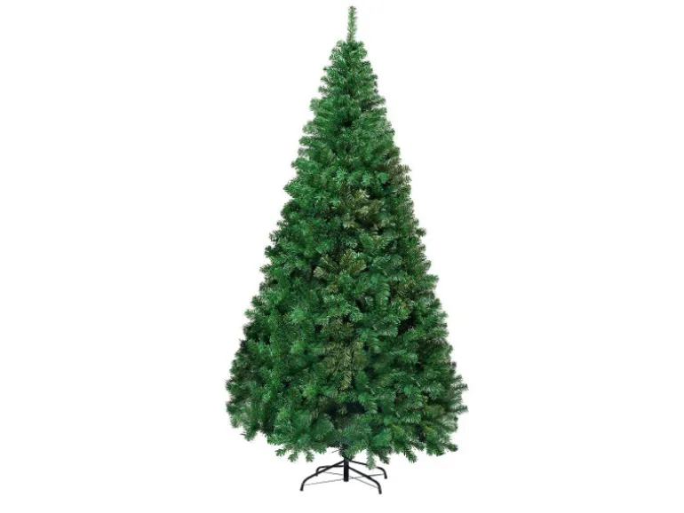 Costway Künstlicher Weihnachtsbaum 210cm 950 PVC Zweige & Klappsystem