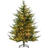 Costway Künstlicher Weihnachtsbaum mit Beleuchtung 136 cm