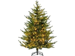 Costway Künstlicher Weihnachtsbaum mit Beleuchtung 136 cm
