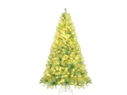 Costway Künstlicher Weihnachtsbaum mit Beleuchtung Christbaum 180cm