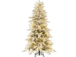 Costway Künstlicher Weihnachtsbaum&Beleuchtung & 594 Weigspitzen 180cm