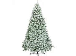 Costway Künstlicher Weihnachtsbaum 1346 Spitzen PVC 225cm