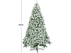 Costway Künstlicher Weihnachtsbaum 1346 Spitzen PVC 225cm