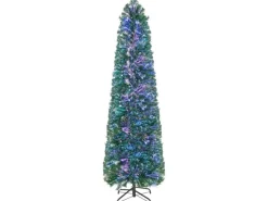 Costway Künstlicher Weihnachtsbaum mit Beleuchtung & 517 Spitzen 180cm