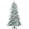 Costway Künstlicher Weihnachtsbaum 210cm Bleistiftbaum 1108 Spitzen