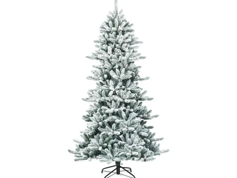 Costway Künstlicher Weihnachtsbaum 210cm Bleistiftbaum 1108 Spitzen