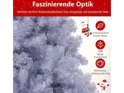 Costway Künstlicher Weihnachtsbaum Tannenbaum Lavendelviolett 180cm