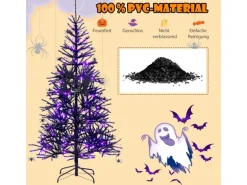 Costway Künstlicher Weihnachtsbaum Beleuchtet 183cm