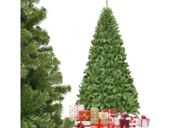 Costway Künstlicher Weihnachtsbaum 225cm mit Ständer & 1346 Spitzen