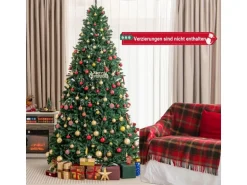 Costway Künstlicher Weihnachtsbaum mit Metallständer 270 cm