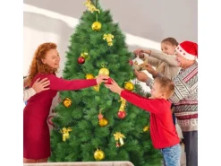 Costway Künstlicher Weihnachtsbaum 180cm mit 586 PVC Zweigen