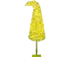 Costway Künstlicher Weihnachtsbaum mit Beleuchtung und Schnee 210cm