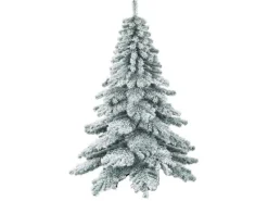 Costway Künstlicher Weihnachtsbaum mit Schnee mit Metallständer 180cm