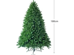 Costway Künstlicher Weihnachtsbaum 180cm Tannenbaum mit Metallständer