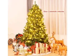 Costway Künstlicher Weihnachtsbaum 180cm Tannenbaum mit Metallständer