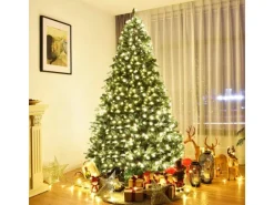 Costway Led Künstlicher Weihnachtsbaum Tannenbaum Geschmückt 240cm