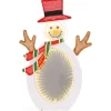 Costway Led Schneemann 64 cm Weihnachtsdeko mit Unendlichkeitsspiegel