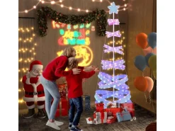 Costway Led Spiral Weihnachtsbaum Beleuchteter Tannenbaum 210cm