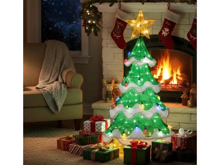 Costway Led Weihnachtsbaum Beleuchtete Weihnachtsdeko 130 cm