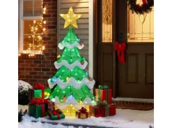 Costway Led Weihnachtsbaum Beleuchtete Weihnachtsdeko 130 cm