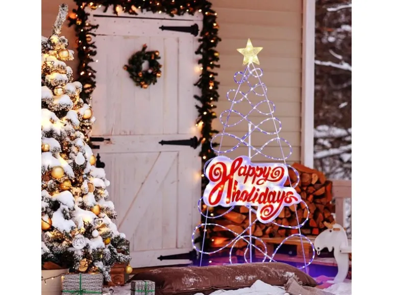 Costway Led Weihnachtsbaum Beleuchtete Weihnachtsdeko 170cm