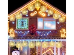 Costway Leuchtkugel Weihnachten 2 Stück Led Kugeln Zum Hinhängen