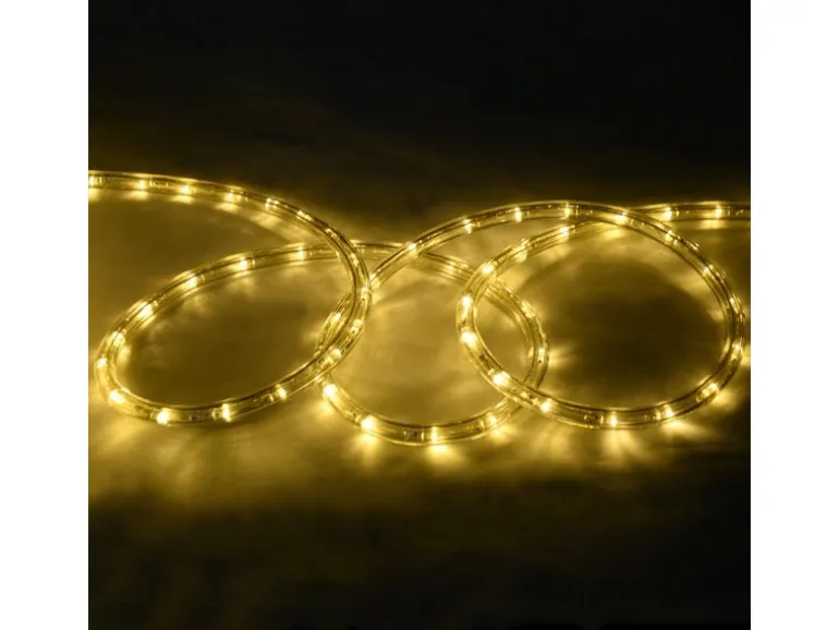 Costway Lichterschlauch Außen Lichtschlauch & 720 LEDs Warmweiß 20M