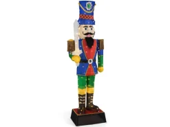 Costway Weihnachten Nussknacker Figur mit Schwert Groß 184 cm