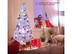 Costway Weihnachtsbaum Künstlich mit Beleuchtung Tannenbaum 180cm