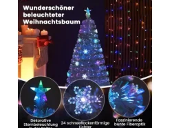 Costway Weihnachtsbaum Künstlich mit Beleuchtung Tannenbaum 120cm