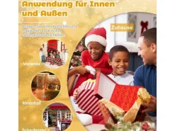 Costway Weihnachtsengel Beleuchtet Weihnachtsfigur 157 cm Hohe