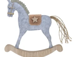 Deko Aufsteller Schaukelpferd Holz 22 cm 2-fach sortiert