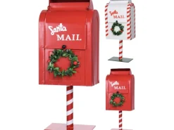 Deko Briefkasten für Briefe an den Weihnachtsmann Rot oder Weiß